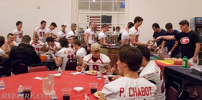Garnet Football Pasta Dinner before 'The Game'.  10/9/15.  Photo by Lester Millman